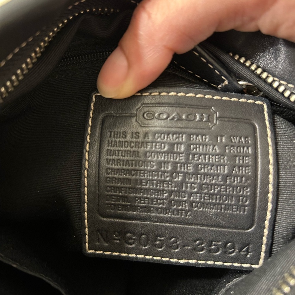 Coach Soft Black Leather SoHo Crossbody Shoulder Bag Handbag Purse - Picture 7 of 7